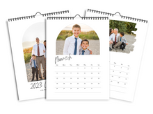 Load image into Gallery viewer, Photo Calendar 8.5x11 - Script Font &amp; Top Binding - Fidjiti
