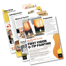 Load image into Gallery viewer, First Vision Qtip Painting | Class Instructions - Winegar Company