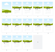 Load image into Gallery viewer, Mini Desk Photo Calendar 4x6 - Fidjiti