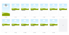 Load image into Gallery viewer, Photo Calendar 11x17 - Top Binding - Fidjiti