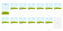 Load image into Gallery viewer, Photo Calendar 11x17 - Top Binding - Fidjiti