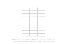 Load image into Gallery viewer, Rectangle Label Stickers - Weatherproof - Fidjiti