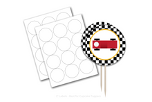 Load image into Gallery viewer, Circle Label Stickers - White Satin & Weatherproof - Fidjiti