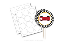 Load image into Gallery viewer, Circle Label Stickers - White Satin &amp; Weatherproof - Fidjiti
