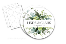 Load image into Gallery viewer, Circle Label Stickers - White Satin & Weatherproof - Fidjiti