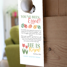 Load image into Gallery viewer, He is Risen | You've Been Egged w/ Poem | Easter Door Hanger - Winegar Company