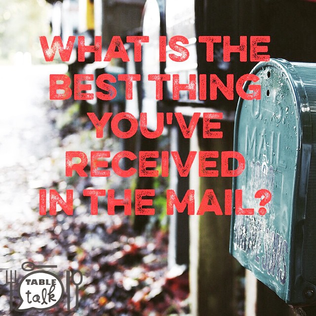 What is the best thing you've received in the mail?