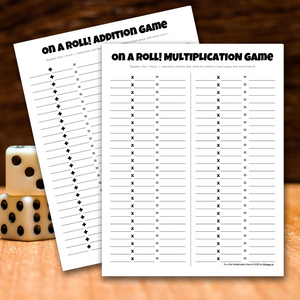 On a Roll Games - Addition & Multiplication - Winegar Company