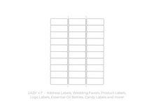 Load image into Gallery viewer, Rectangle Label Stickers - Weatherproof - Fidjiti
