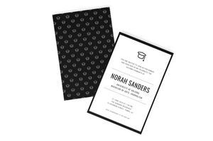 5x7: Black & White 2-Sided Flat Card - Fidjiti