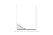 Load image into Gallery viewer, Full Sheet Sticker Paper - White Weatherproof Polyester - Fidjiti
