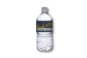 Water Bottle Label Stickers - White Satin & Weatherproof - Fidjiti