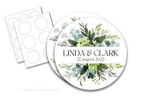 Circle Label Stickers - White Satin & Weatherproof - Fidjiti