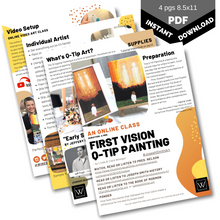 Load image into Gallery viewer, First Vision Qtip Painting | Class Instructions - Winegar Company
