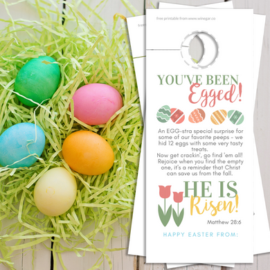 He is Risen | You've Been Egged w/ Poem | Easter Door Hanger - Winegar Company